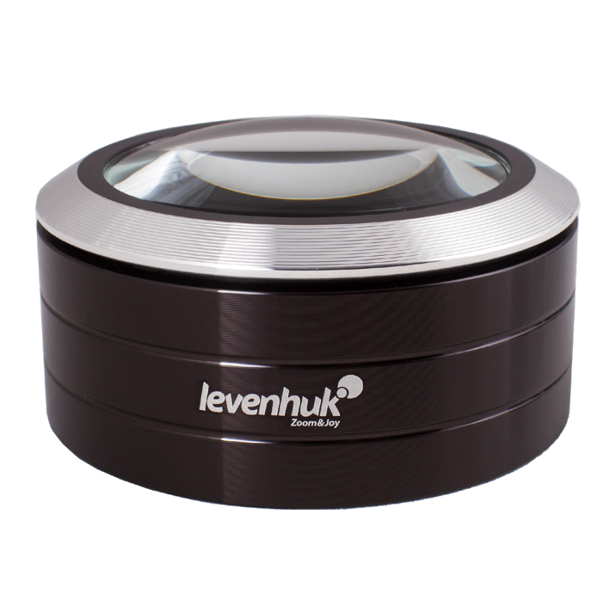 Лупа Levenhuk Zeno 900, 5x, 75 мм, 3 LED, металл