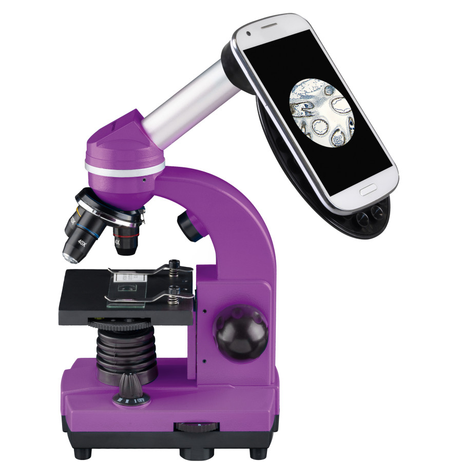 Микроскоп Bresser Biolux SEL 40x-1600x Purple с адаптером для смартфона (8855600TJ5000)