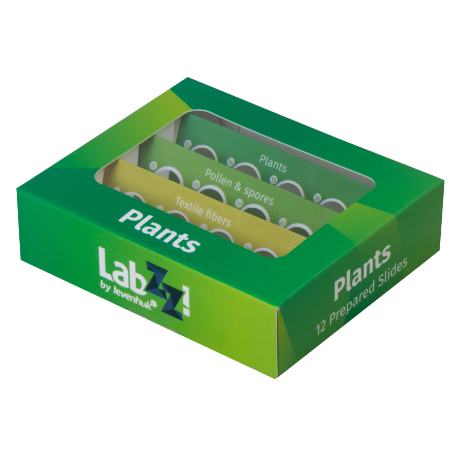Набор микропрепаратов Levenhuk LabZZ P12, растения