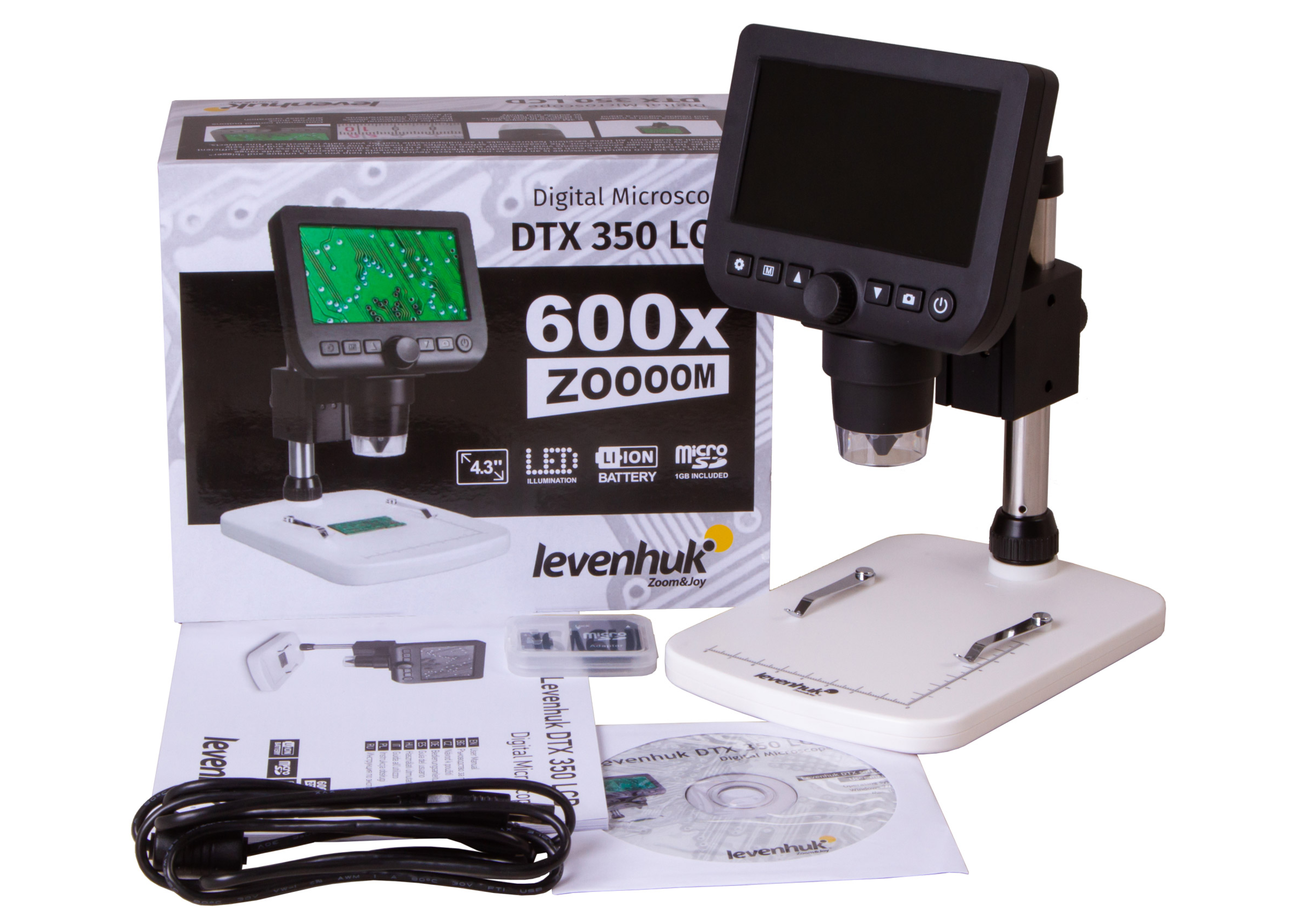 Микроскоп цифровой Levenhuk DTX 350 LCD
