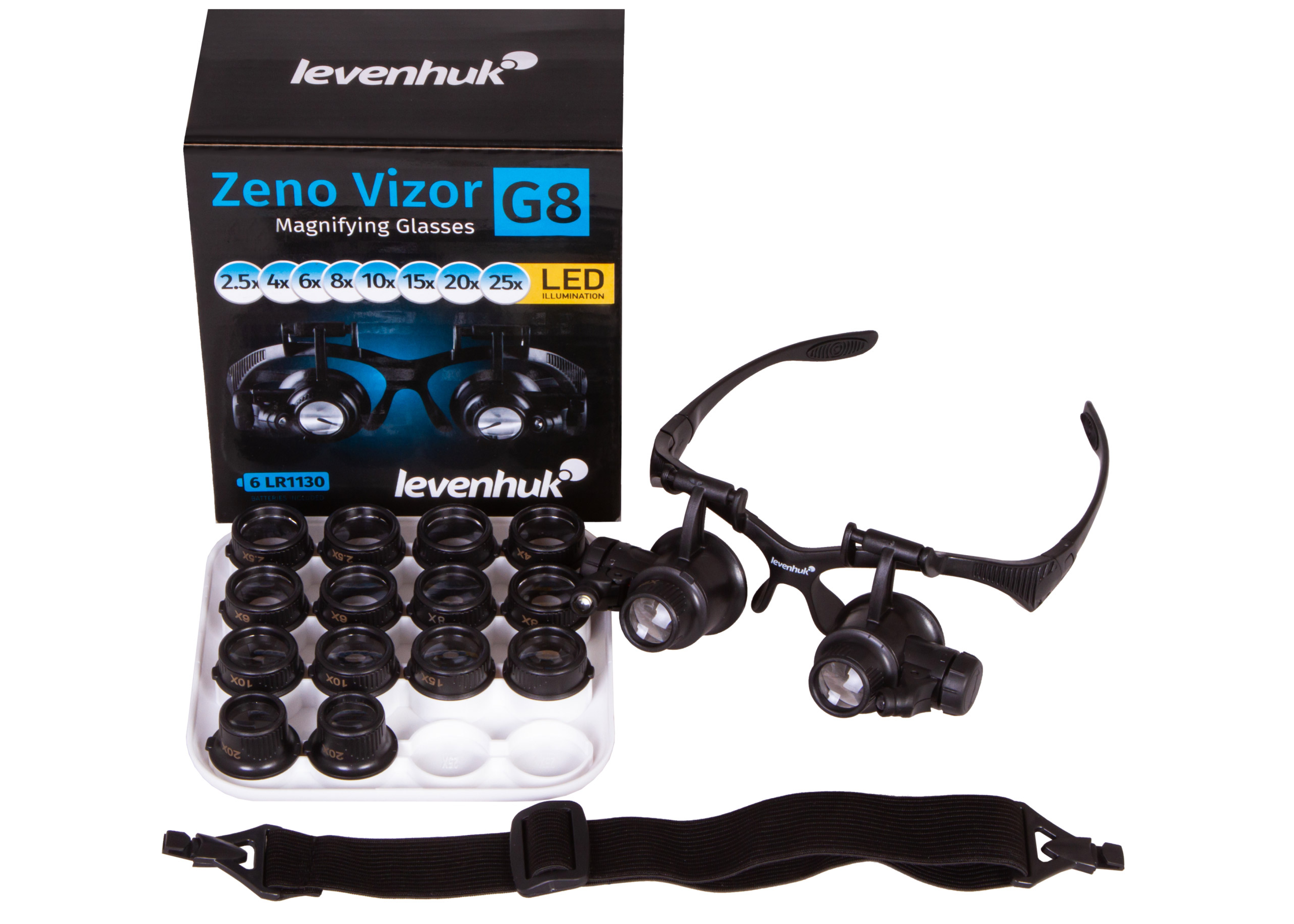 Лупа-очки Levenhuk Zeno Vizor G8