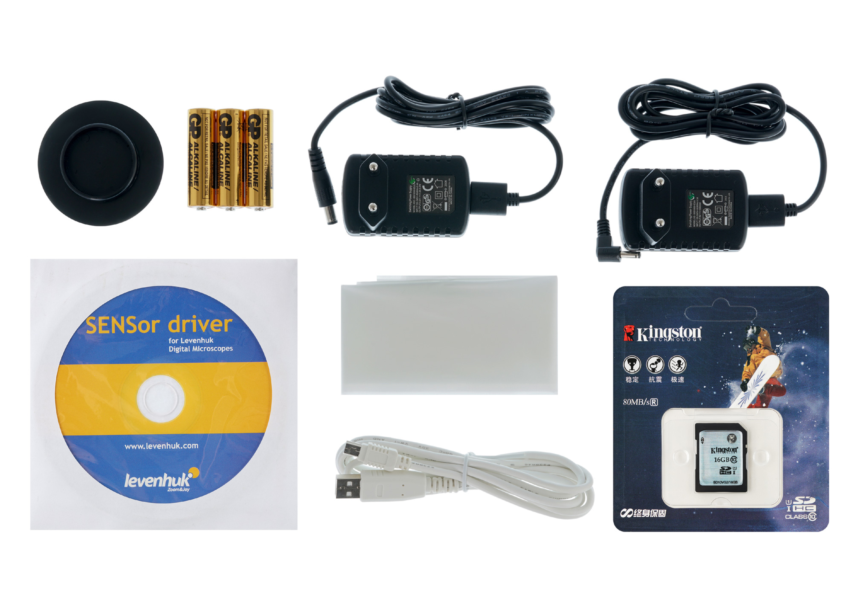 Микроскоп цифровой Levenhuk D80L LCD, монокулярный