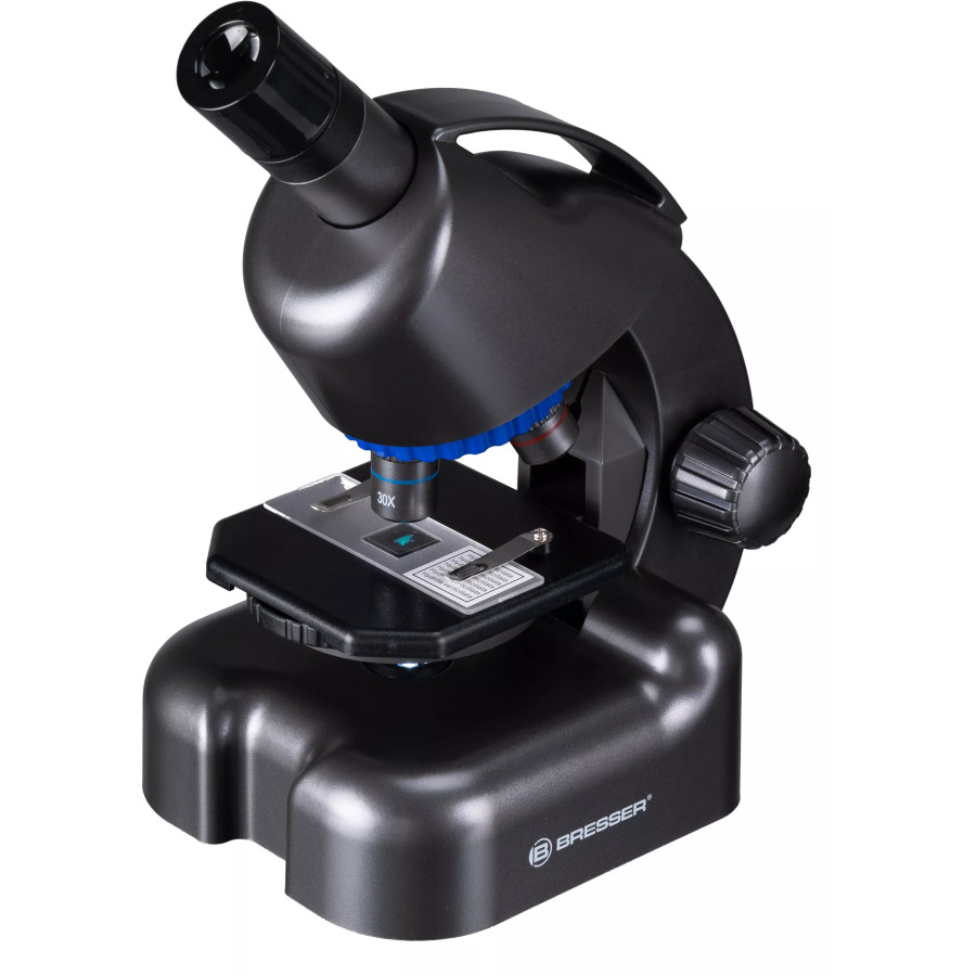 Мікроскоп Bresser Junior CM-04 100x-900x Black з набором для дослідів і адаптером для смартфона (14951)
