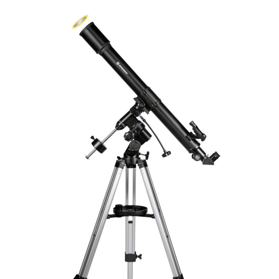 Телескоп Bresser Lyra III 70/900 EQ Carbon з сонячним фільтром та адаптером для смартфона