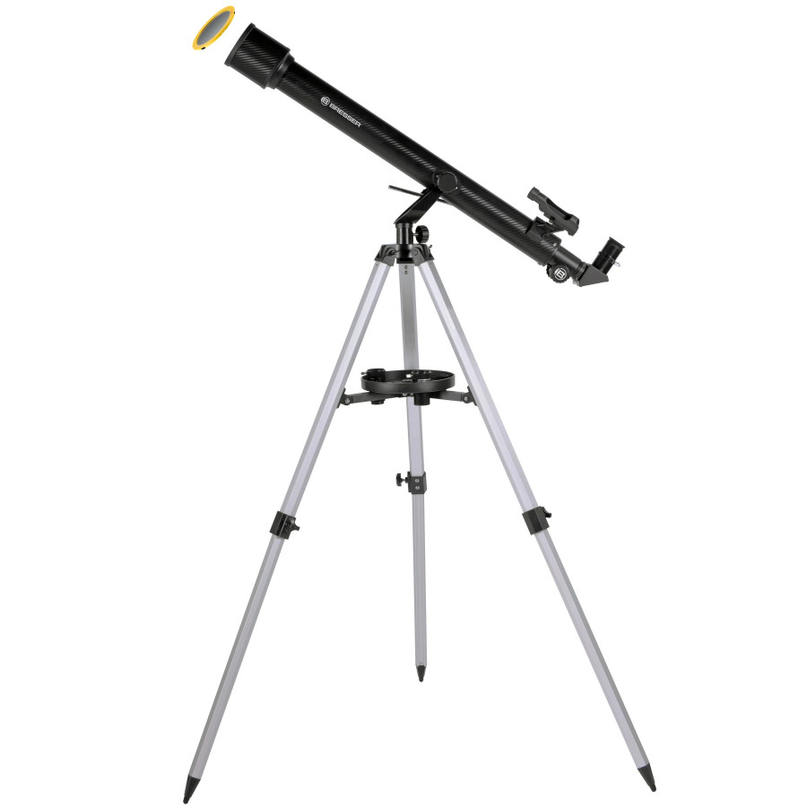 Телескоп Bresser Stellar 60/800 AZ Carbon з сонячним фільтром та адаптером для смартфона