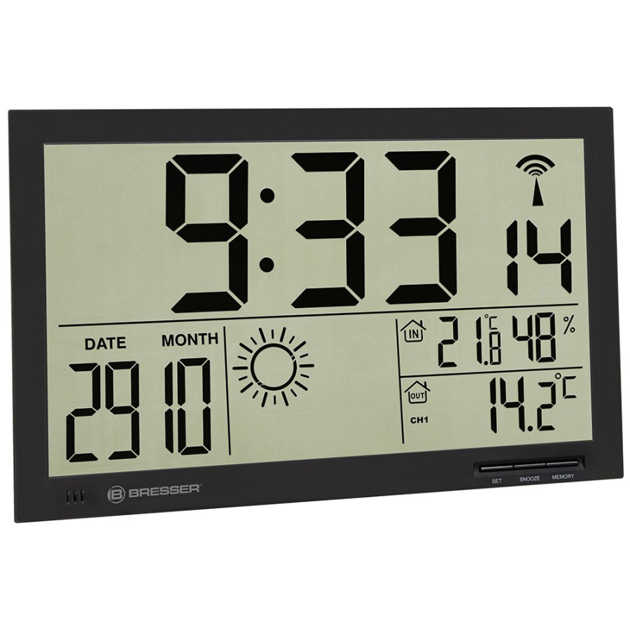 Метеостанція Bresser MyTime Jumbo LCD Black