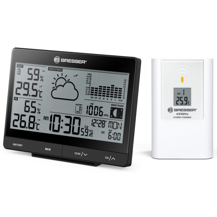 Метеостанція Bresser Tendence WSX Black