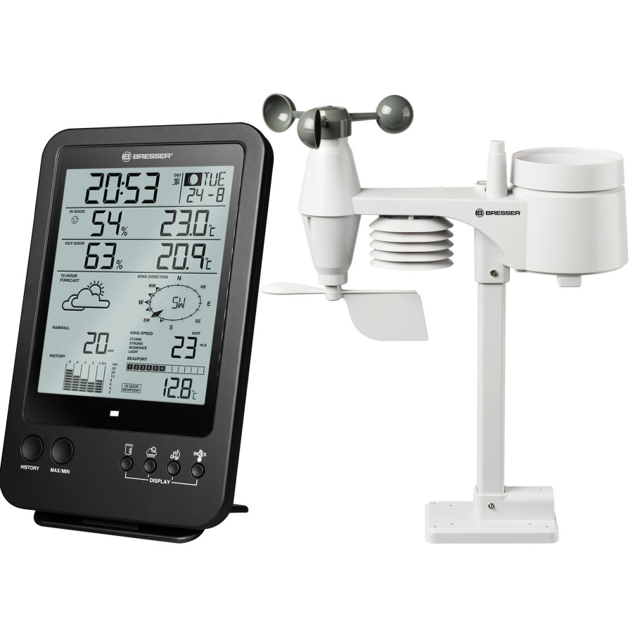 Метеостанція Bresser Weather Center 5-in-1 Black