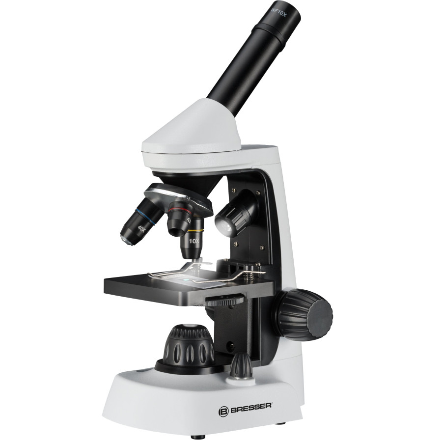 Мікроскоп Bresser Junior Biolux 40x-2000x з набором для дослідів і адаптером для смартфона