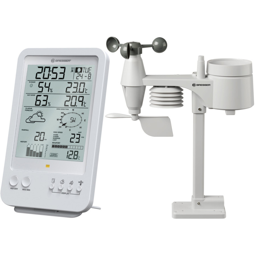 Метеостанція Bresser Weather Center 5-in-1 White