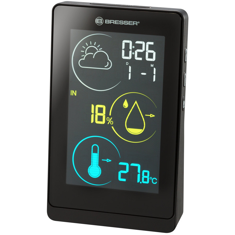Метеостанція Bresser Colour Temeo Life H Black
