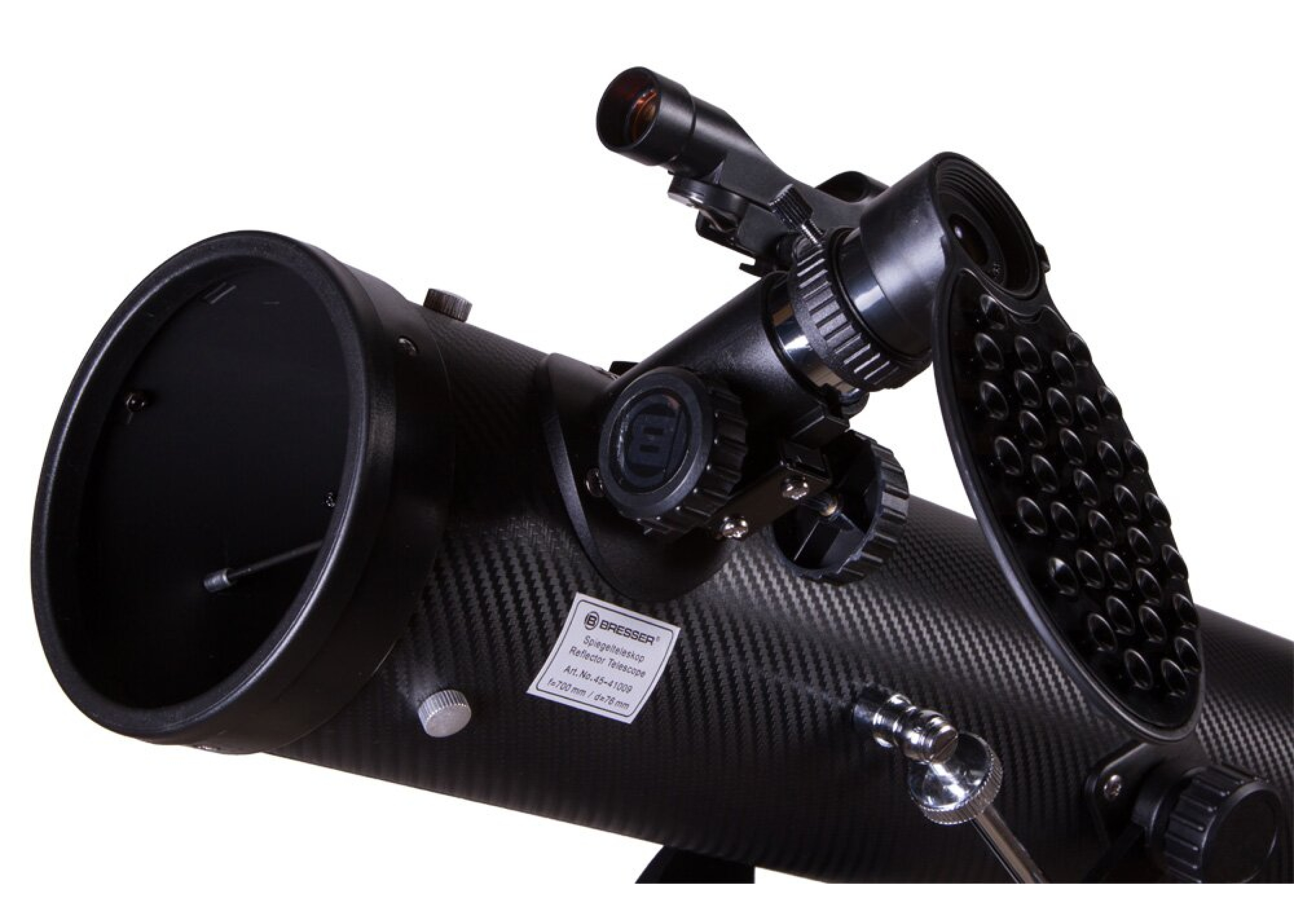 Телескоп Bresser Venus 76/700 AZ Carbon з сонячним фільтром та адаптером для смартфона