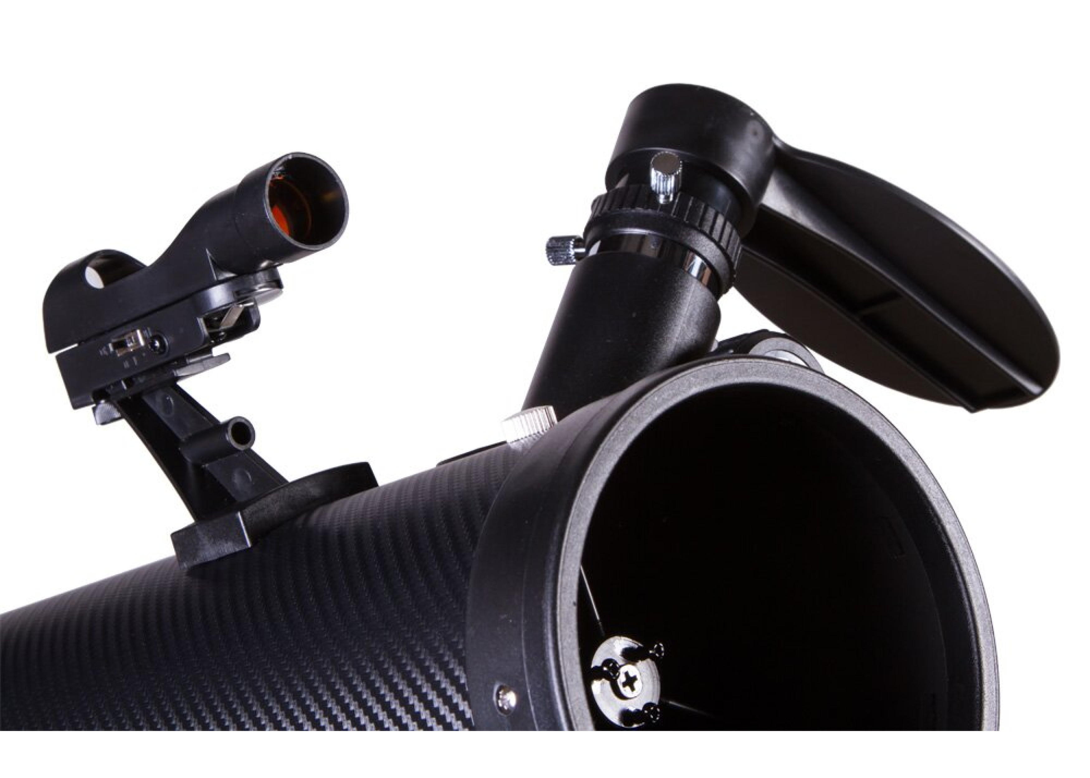 Телескоп Bresser Venus 76/700 AZ Carbon з сонячним фільтром та адаптером для смартфона